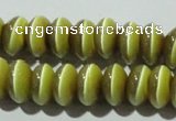 CCT278 15 inches 5*8mm rondelle cats eye beads wholesale