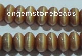 CCT280 15 inches 5*8mm rondelle cats eye beads wholesale