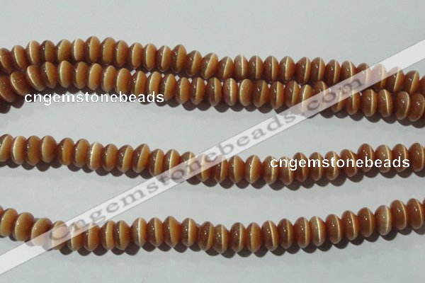 CCT281 15 inches 5*8mm rondelle cats eye beads wholesale