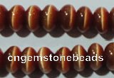 CCT282 15 inches 5*8mm rondelle cats eye beads wholesale