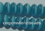 CCT284 15 inches 5*8mm rondelle cats eye beads wholesale