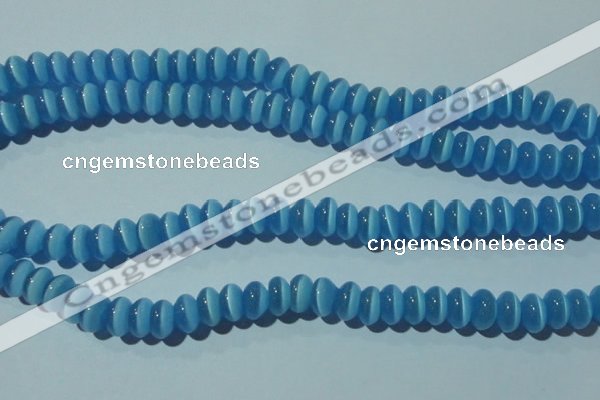 CCT285 15 inches 5*8mm rondelle cats eye beads wholesale