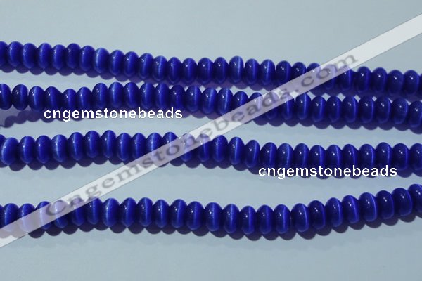 CCT288 15 inches 5*8mm rondelle cats eye beads wholesale