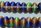 CCT291 15 inches 5*8mm rondelle cats eye beads wholesale