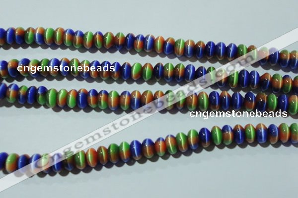 CCT291 15 inches 5*8mm rondelle cats eye beads wholesale