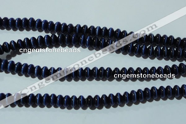 CCT292 15 inches 5*8mm rondelle cats eye beads wholesale