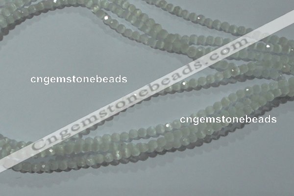 CCT301 15 inches 4mm faceted round cats eye beads wholesale