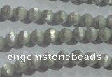 CCT302 15 inches 4mm faceted round cats eye beads wholesale