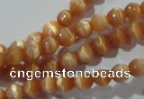 CCT307 15 inches 4mm faceted round cats eye beads wholesale