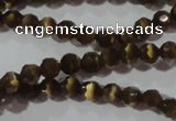 CCT320 15 inches 4mm faceted round cats eye beads wholesale