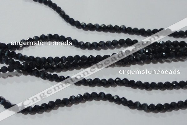 CCT329 15 inches 4mm faceted round cats eye beads wholesale