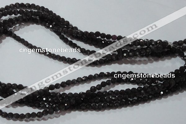 CCT330 15 inches 4mm faceted round cats eye beads wholesale