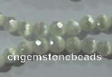 CCT341 15 inches 5mm faceted round cats eye beads wholesale