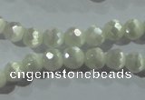 CCT341 15 inches 5mm faceted round cats eye beads wholesale