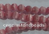 CCT343 15 inches 5mm faceted round cats eye beads wholesale