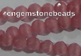 CCT353 15 inches 6mm faceted round cats eye beads wholesale