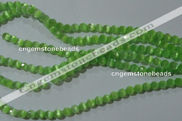 CCT360 15 inches 6mm faceted round cats eye beads wholesale