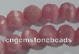 CCT372 15 inches 8mm faceted round cats eye beads wholesale