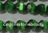 CCT380 15 inches 8mm faceted round cats eye beads wholesale