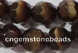 CCT395 15 inches 10mm faceted round cats eye beads wholesale