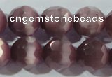 CCT396 15 inches 10mm faceted round cats eye beads wholesale