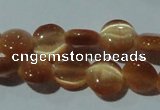 CCT457 15 inches 6mm flat round cats eye beads wholesale