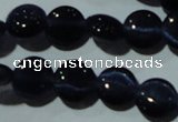 CCT468 15 inches 6mm flat round cats eye beads wholesale