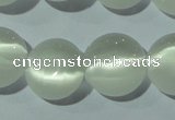 CCT510 15 inches 10mm flat round cats eye beads wholesale