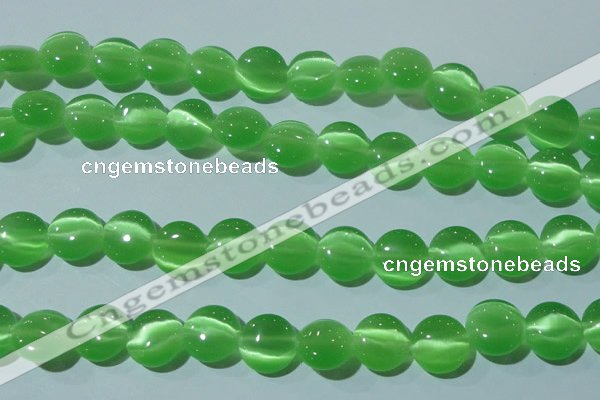 CCT521 15 inches 10mm flat round cats eye beads wholesale