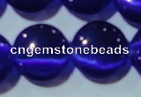 CCT551 15 inches 12mm flat round cats eye beads wholesale