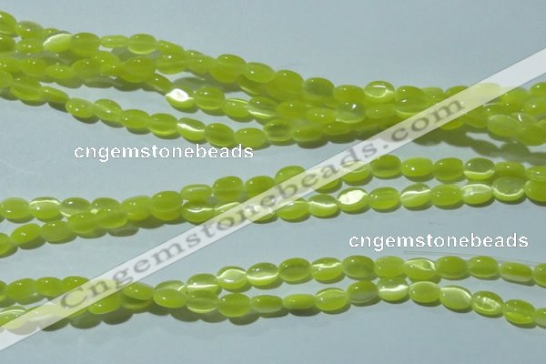 CCT607 15 inches 4*6mm oval cats eye beads wholesale