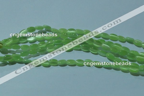 CCT609 15 inches 4*6mm oval cats eye beads wholesale