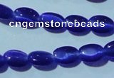 CCT614 15 inches 4*6mm oval cats eye beads wholesale