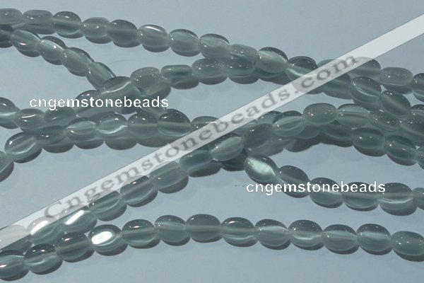 CCT631 15 inches 6*8mm oval cats eye beads wholesale