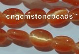 CCT634 15 inches 6*8mm oval cats eye beads wholesale