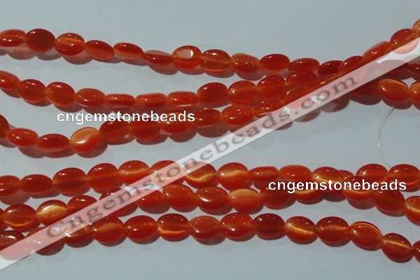 CCT635 15 inches 6*8mm oval cats eye beads wholesale