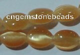 CCT636 15 inches 6*8mm oval cats eye beads wholesale