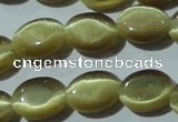 CCT637 15 inches 6*8mm oval cats eye beads wholesale