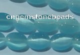 CCT643 15 inches 6*8mm oval cats eye beads wholesale