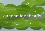 CCT645 15 inches 6*8mm oval cats eye beads wholesale