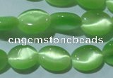 CCT649 15 inches 6*8mm oval cats eye beads wholesale