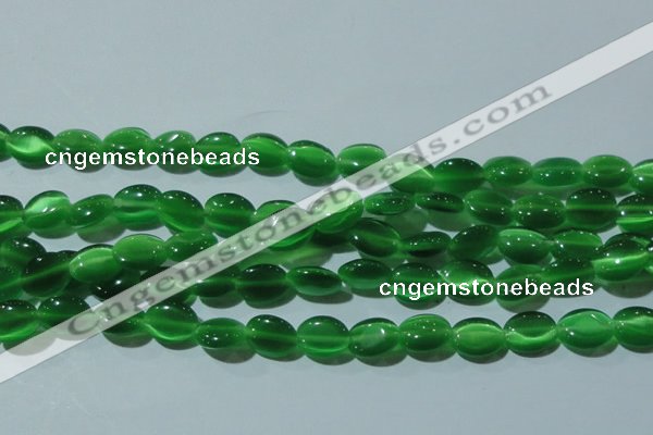 CCT650 15 inches 6*8mm oval cats eye beads wholesale