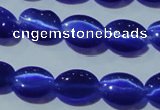 CCT651 15 inches 6*8mm oval cats eye beads wholesale