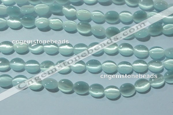 CCT660 15 inches 8*10mm oval cats eye beads wholesale