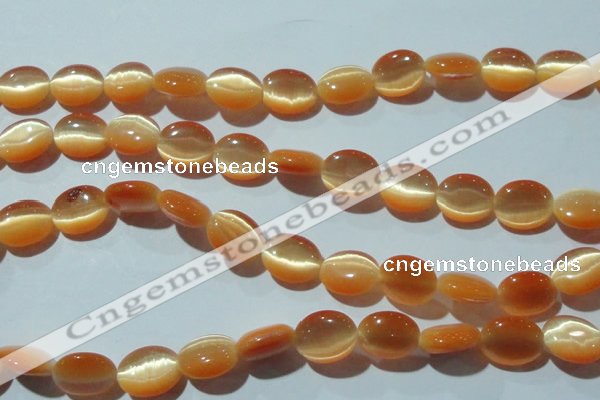 CCT668 15 inches 8*10mm oval cats eye beads wholesale