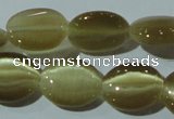 CCT671 15 inches 8*10mm oval cats eye beads wholesale