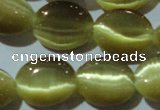 CCT673 15 inches 8*10mm oval cats eye beads wholesale