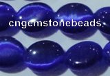 CCT679 15 inches 8*10mm oval cats eye beads wholesale