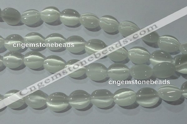 CCT690 15 inches 10*12mm oval cats eye beads wholesale