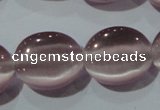 CCT693 15 inches 10*12mm oval cats eye beads wholesale